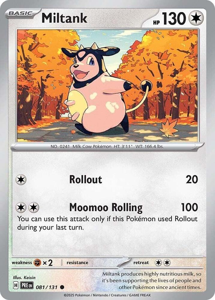 Miltank (081/131) [Scarlet & Violet: Prismatic Evolutions] - Pokémon - Card Brawlers | Quebec | Canada |