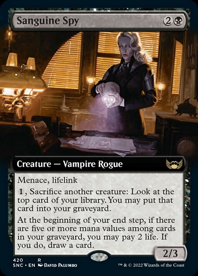 Sanguine Spy (Extended Art) [Streets of New Capenna] - Magic: The Gathering - Card Brawlers | Quebec | Canada |
