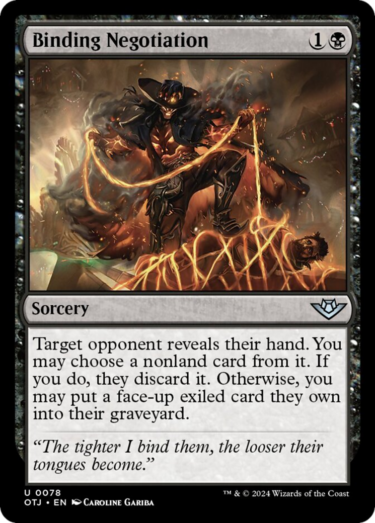 Binding Negotiation [Outlaws of Thunder Junction] - Magic: The Gathering - Card Brawlers | Quebec | Canada |