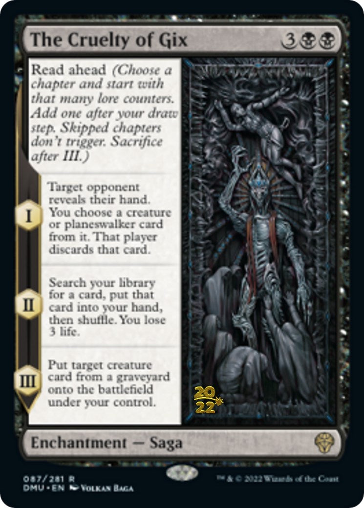 The Cruelty of Gix [Dominaria United Prerelease Promos] - Magic: The Gathering - Card Brawlers | Quebec | Canada |