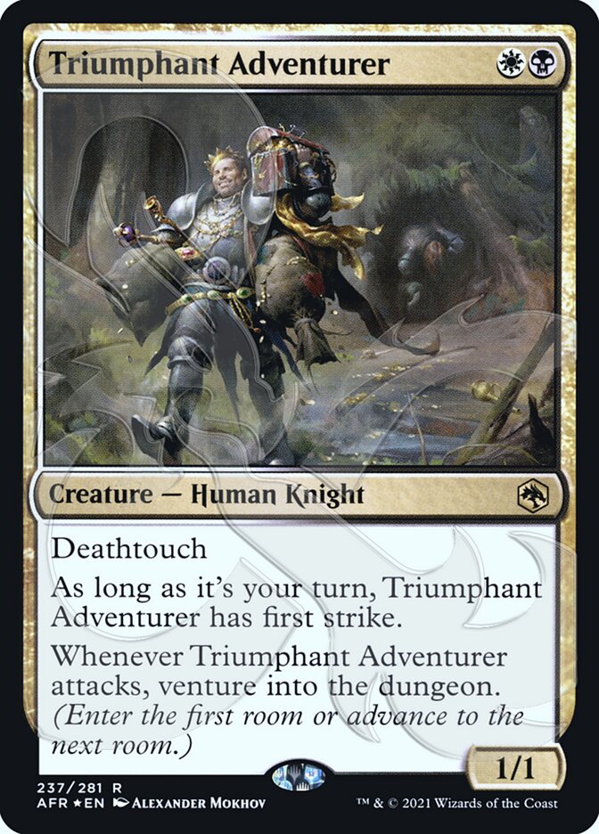 Triumphant Adventurer (Ampersand Promo) [Dungeons & Dragons: Adventures in the Forgotten Realms Promos] - Magic: The Gathering - Card Brawlers | Quebec | Canada |