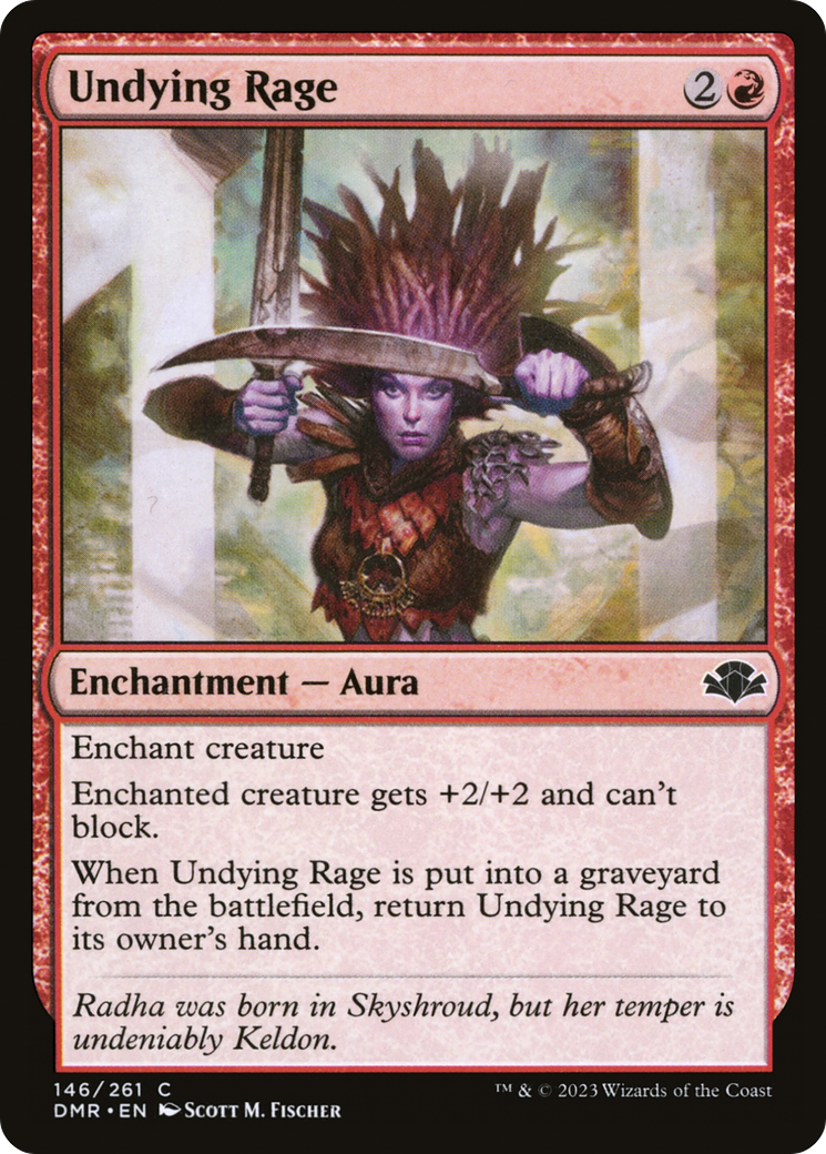 Undying Rage [Dominaria Remastered] - Magic: The Gathering - Card Brawlers | Quebec | Canada |