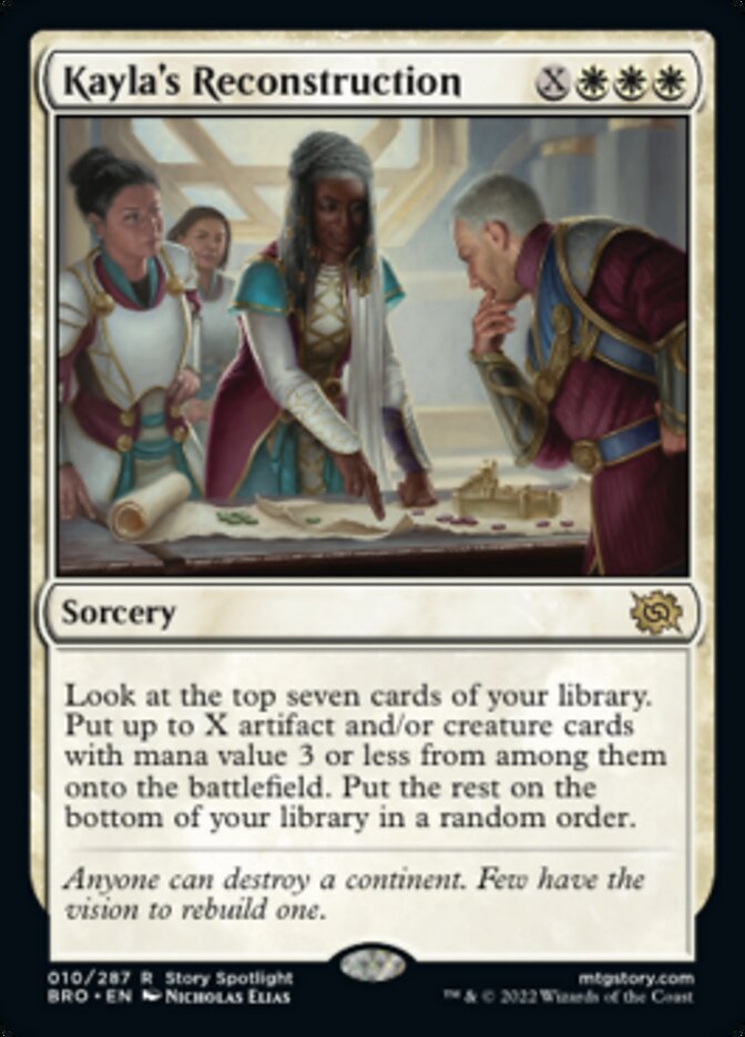 Kayla's Reconstruction (Promo Pack) [The Brothers' War Promos] - Magic: The Gathering - Card Brawlers | Quebec | Canada |