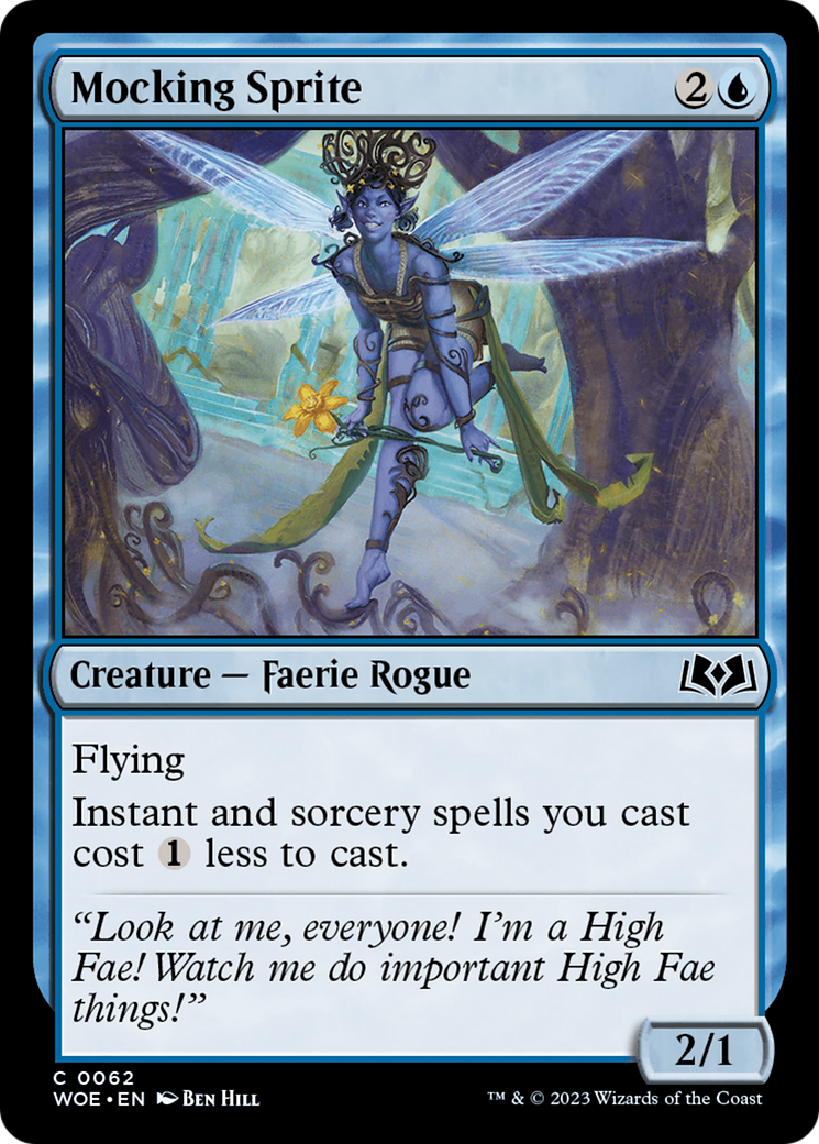 Mocking Sprite [Wilds of Eldraine] - Magic: The Gathering - Card Brawlers | Quebec | Canada |