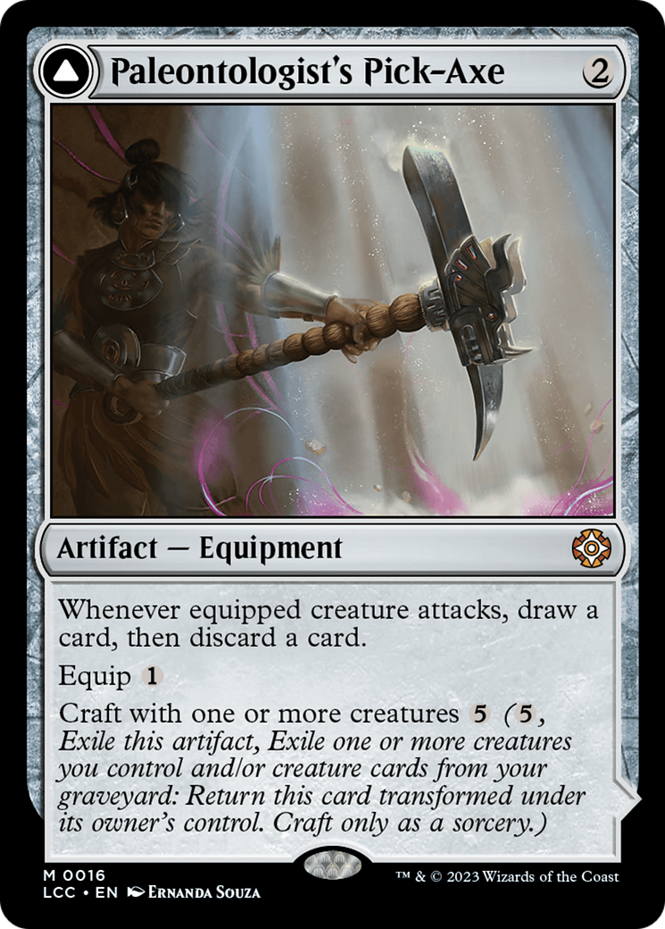 Paleontologist's Pick-Axe (Extended Art) [The Lost Caverns of Ixalan Commander] - Magic: The Gathering - Card Brawlers | Quebec | Canada |