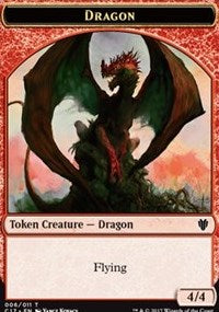 Dragon (006) // Gold Double-Sided Token [Commander 2017 Tokens] - Magic: The Gathering - Card Brawlers | Quebec | Canada |