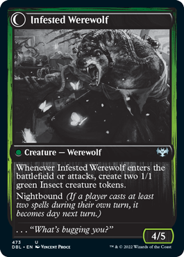Infestation Expert // Infested Werewolf [Innistrad: Double Feature] - Magic: The Gathering - Card Brawlers | Quebec | Canada |