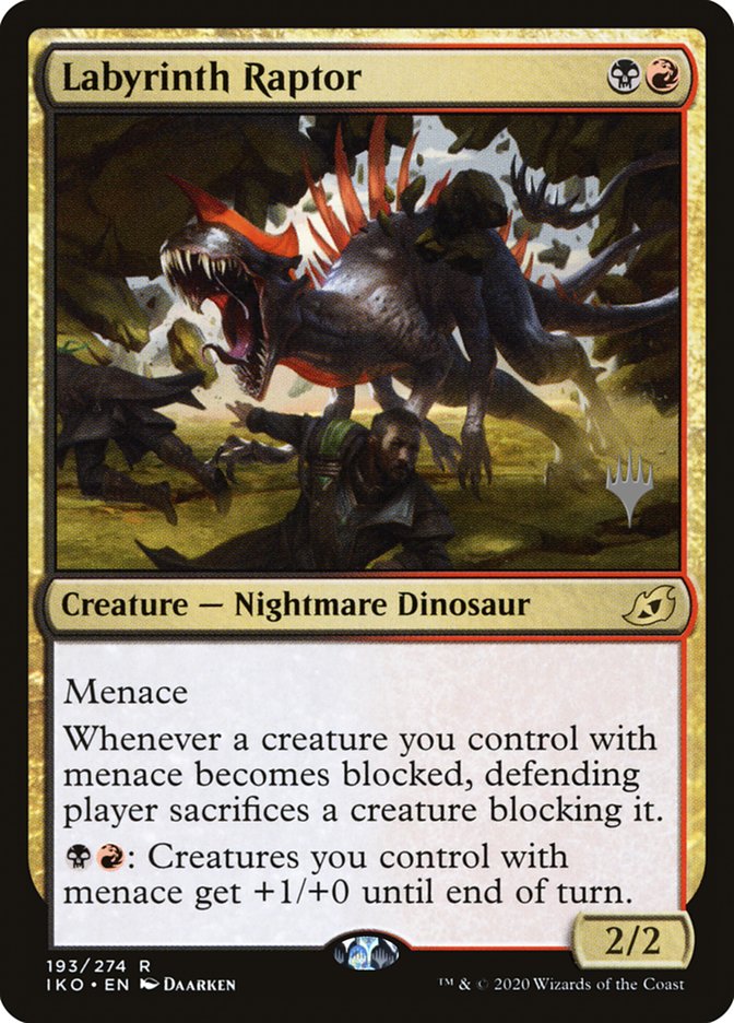 Labyrinth Raptor (Promo Pack) [Ikoria: Lair of Behemoths Promos] - Magic: The Gathering - Card Brawlers | Quebec | Canada |