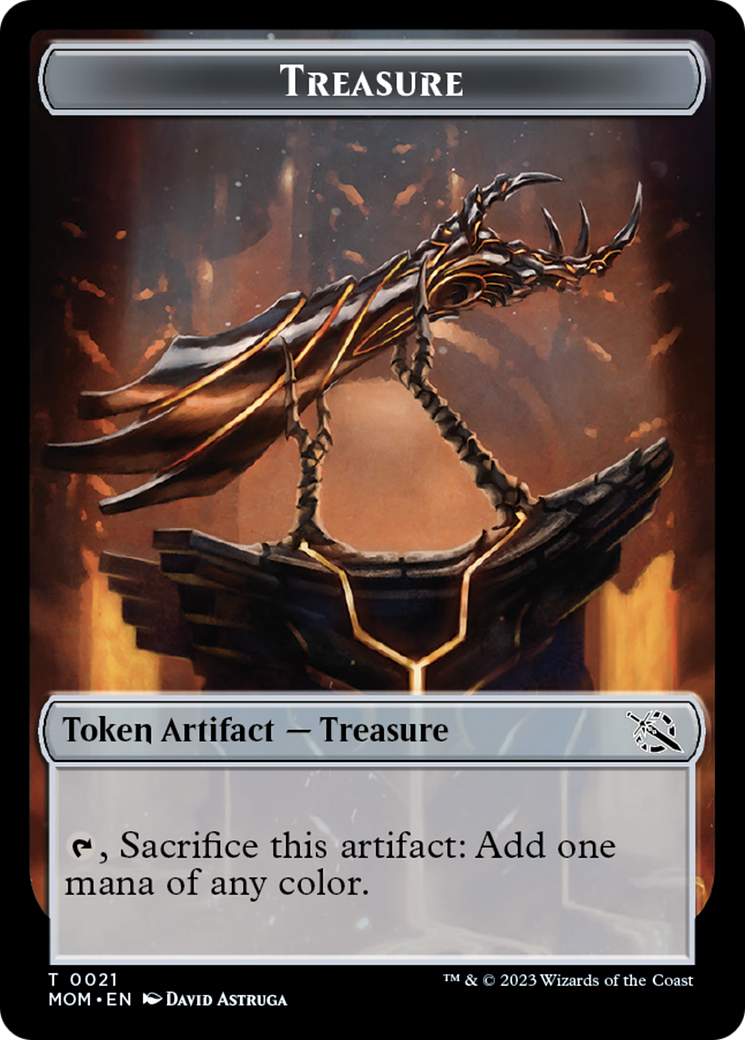 Treasure (21) // Dinosaur Double-Sided Token [March of the Machine Tokens] - Magic: The Gathering - Card Brawlers | Quebec | Canada |