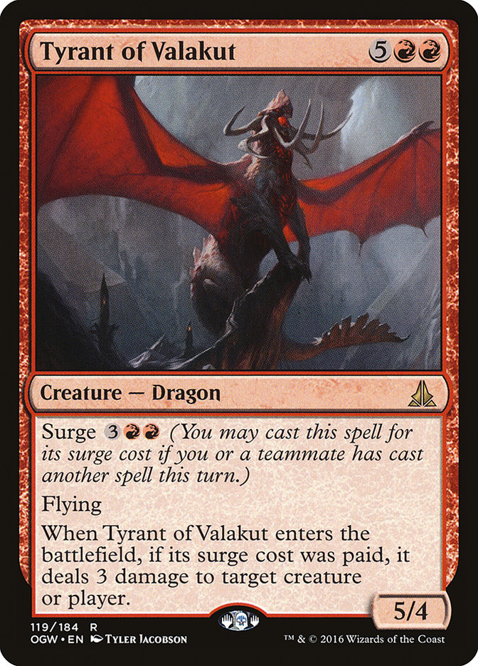 Tyrant of Valakut [Oath of the Gatewatch] - Magic: The Gathering - Card Brawlers | Quebec | Canada |