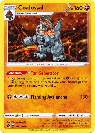Coalossal (SWSH054) [Sword & Shield: Black Star Promos] - Pokémon - Card Brawlers | Quebec | Canada |