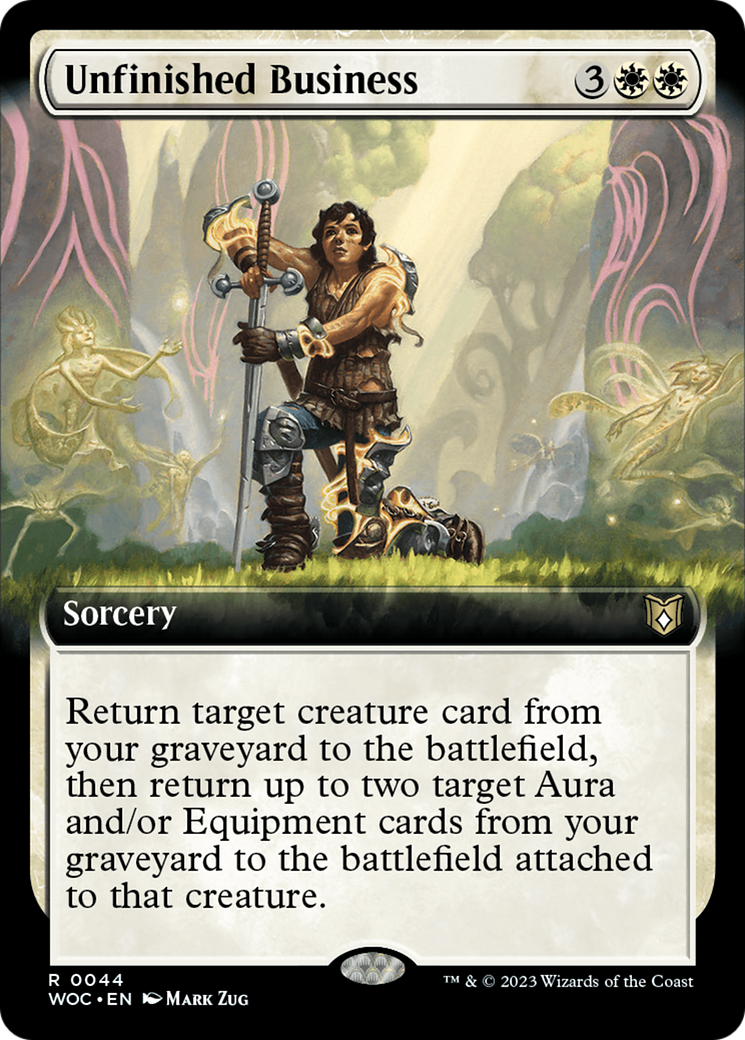 Unfinished Business (Extended Art) [Wilds of Eldraine Commander] - Magic: The Gathering - Card Brawlers | Quebec | Canada |