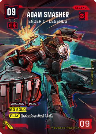 Adam Smasher - Ender of Legends (ILegend) (B141) - Welcome to Night City Beta Foil - Card Brawlers