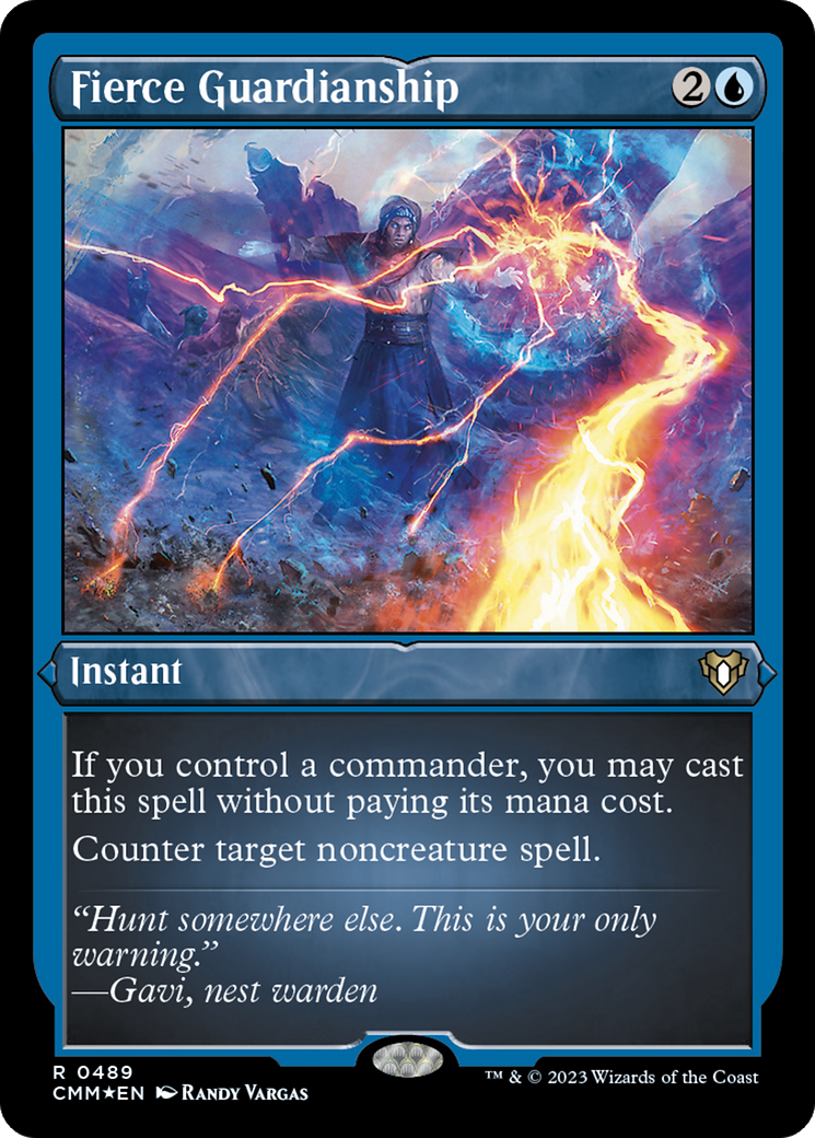 Fierce Guardianship (Foil Etched) [Commander Masters] - Magic: The Gathering - Card Brawlers | Quebec | Canada |