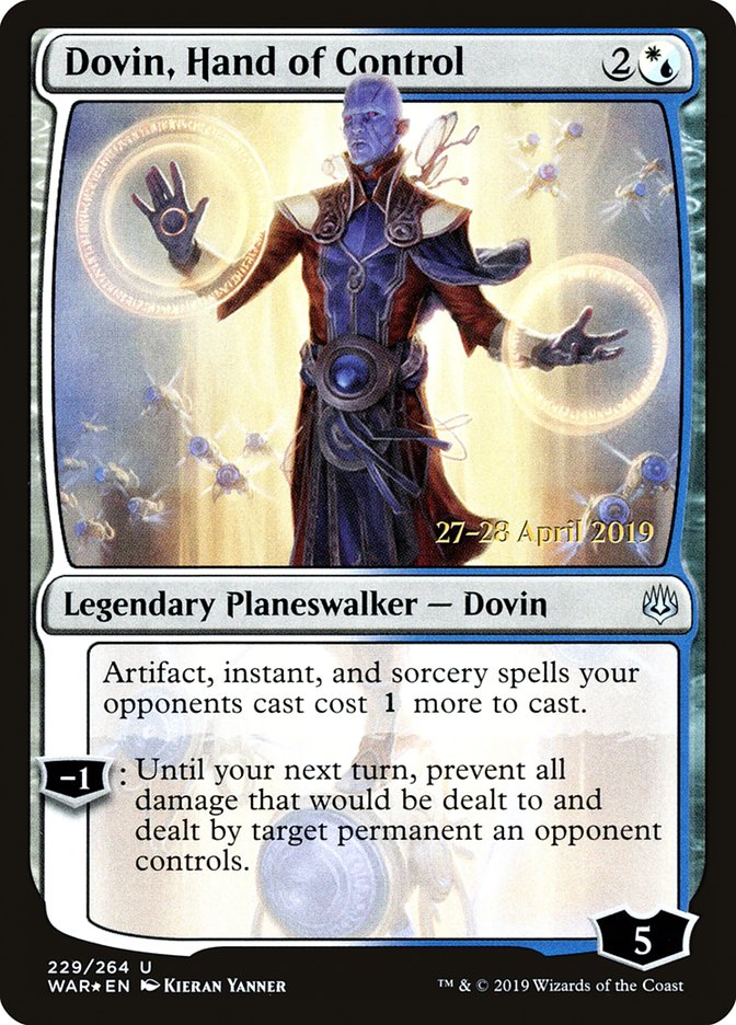 Dovin, Hand of Control [War of the Spark Prerelease Promos] - Magic: The Gathering - Card Brawlers | Quebec | Canada |