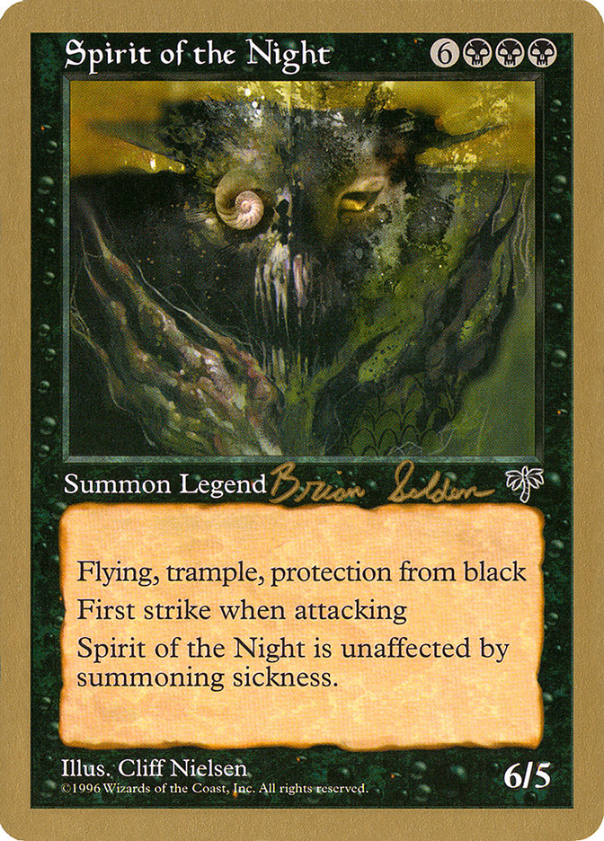 Spirit of the Night (Brian Selden) [World Championship Decks 1998] - Magic: The Gathering - Card Brawlers | Quebec | Canada |