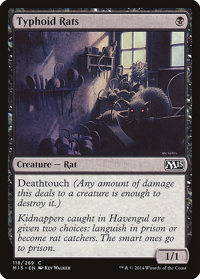 Typhoid Rats [Magic 2015] - Magic: The Gathering - Card Brawlers | Quebec | Canada |