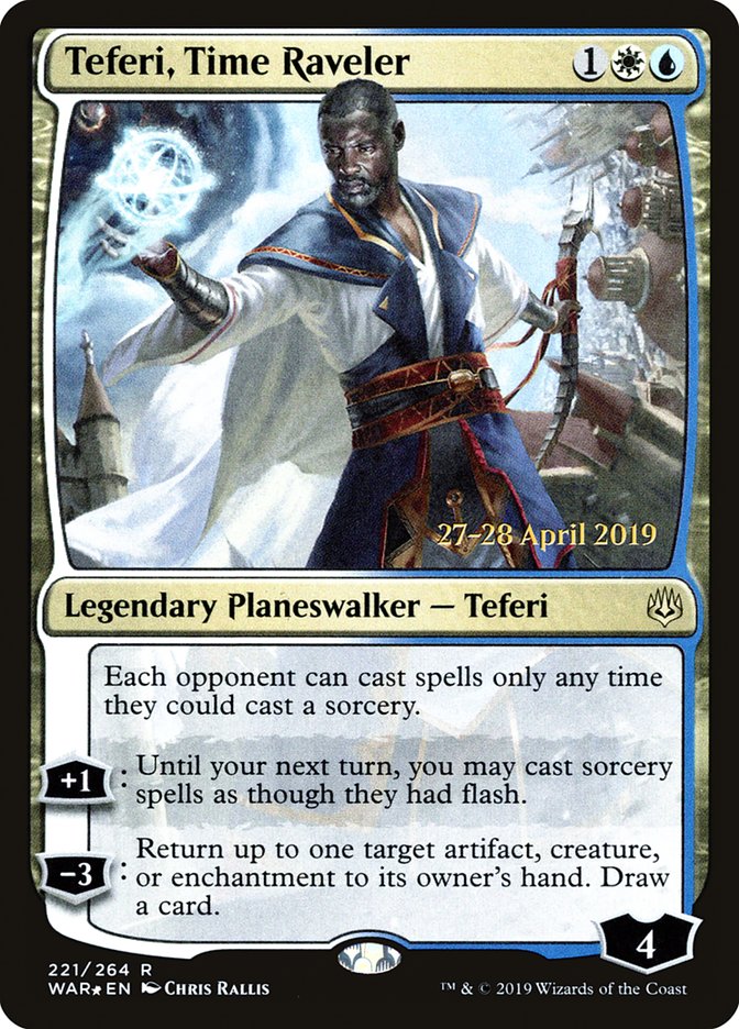 Teferi, Time Raveler [War of the Spark Prerelease Promos] - Magic: The Gathering - Card Brawlers | Quebec | Canada |
