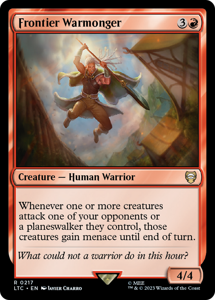 Frontier Warmonger [The Lord of the Rings: Tales of Middle-Earth Commander] - Magic: The Gathering - Card Brawlers | Quebec | Canada |