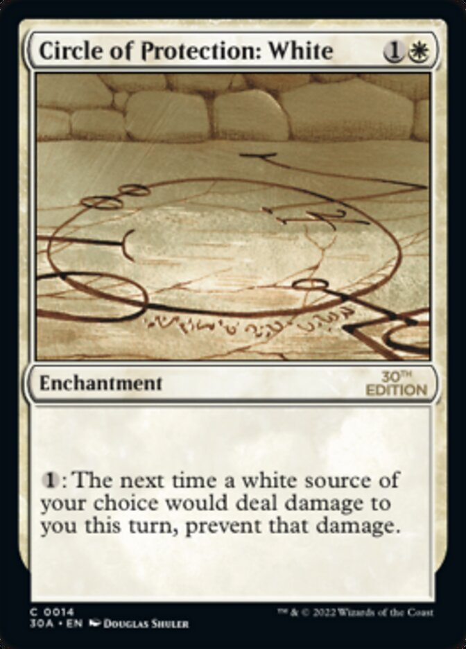 Circle of Protection: White [30th Anniversary Edition] - Magic: The Gathering - Card Brawlers | Quebec | Canada |