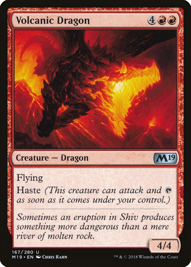 Volcanic Dragon [Core Set 2019] - Magic: The Gathering - Card Brawlers | Quebec | Canada |