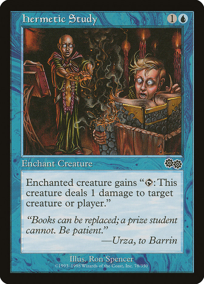 Hermetic Study [Urza's Saga] - Magic: The Gathering - Card Brawlers | Quebec | Canada |