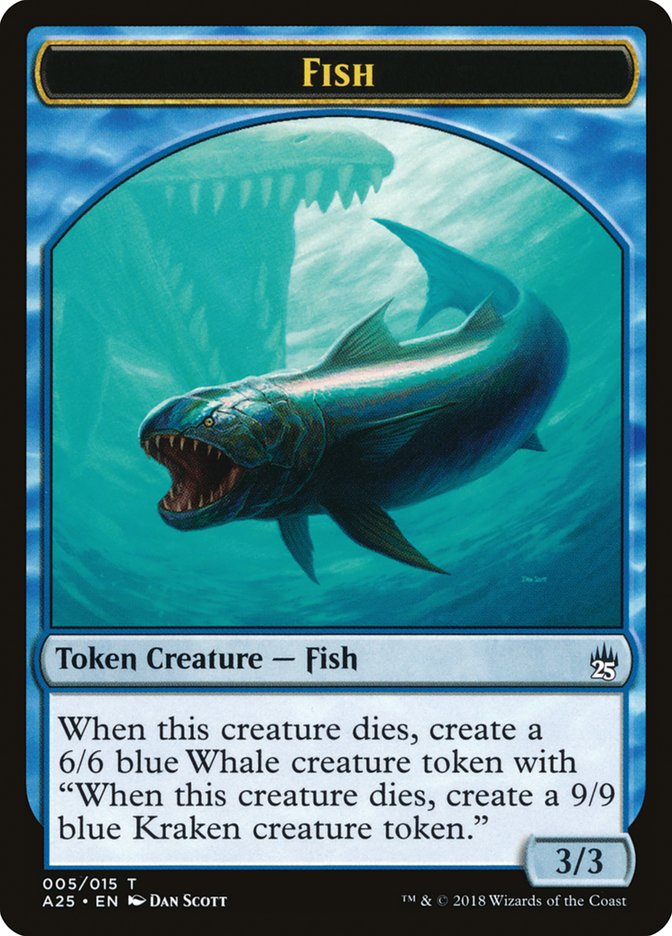 Fish Token [Masters 25 Tokens] - Magic: The Gathering - Card Brawlers | Quebec | Canada |