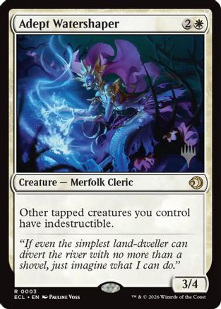 Adept Watershaper (PPECL-003) - Promo Pack: Lorwyn Eclipsed - Card Brawlers