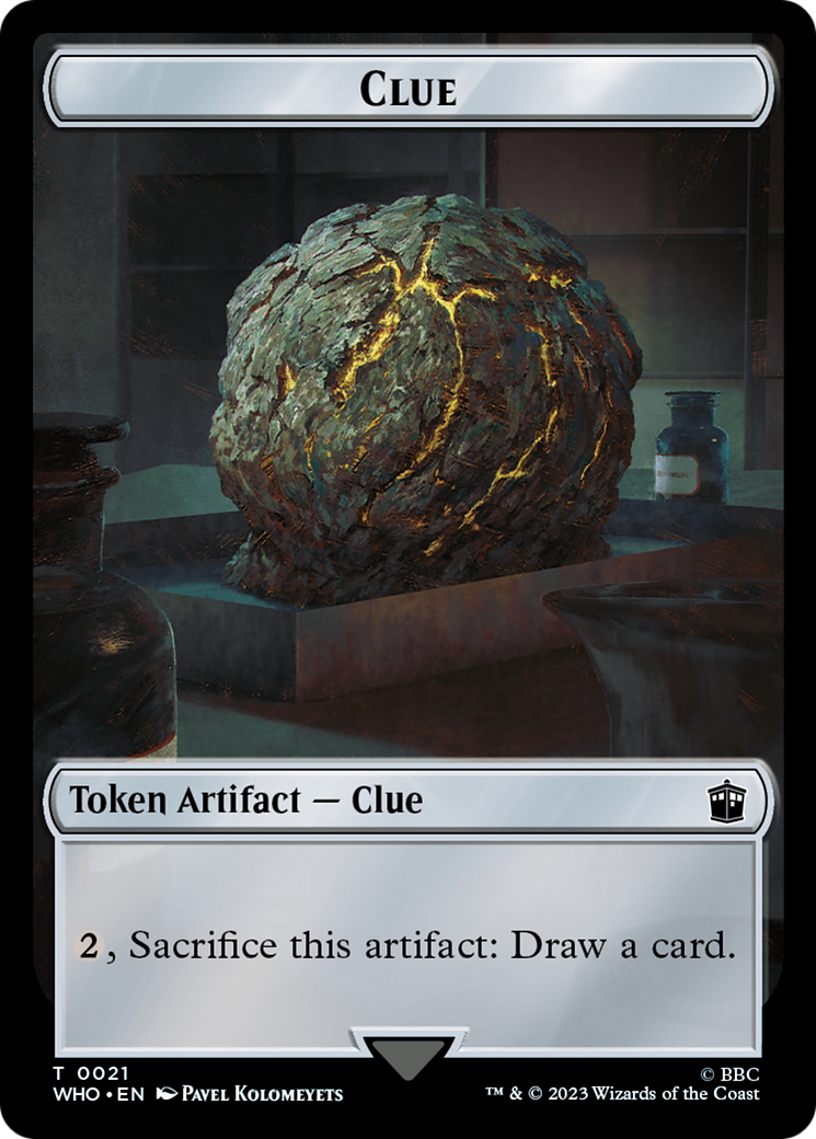 Alien Rhino // Clue (0021) Double-Sided Token [Doctor Who Tokens] - Magic: The Gathering - Card Brawlers | Quebec | Canada |