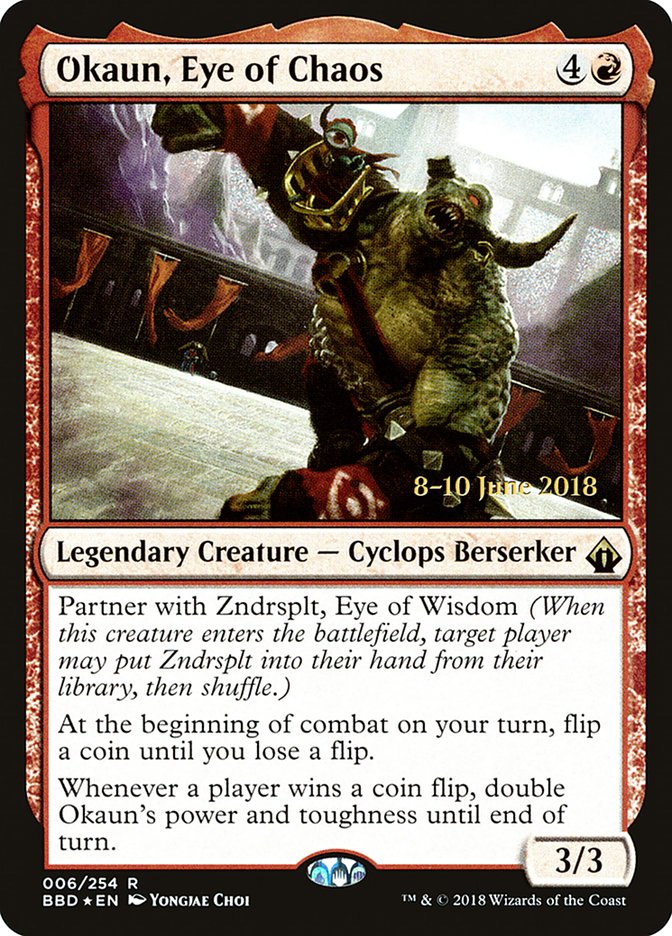 Okaun, Eye of Chaos [Battlebond Prerelease Promos] - Magic: The Gathering - Card Brawlers | Quebec | Canada |