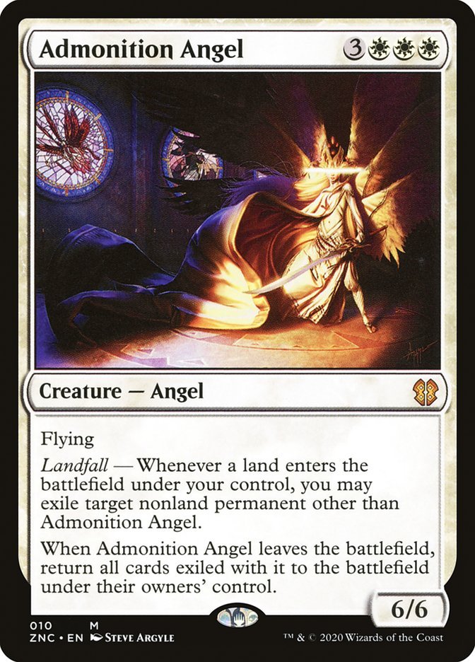 Admonition Angel [Zendikar Rising Commander] - Card Brawlers