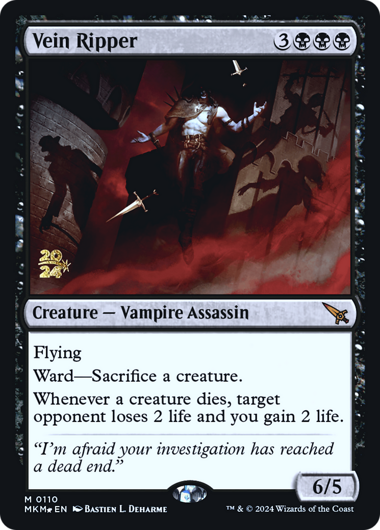 Vein Ripper [Murders at Karlov Manor Prerelease Promos] - Magic: The Gathering - Card Brawlers | Quebec | Canada |