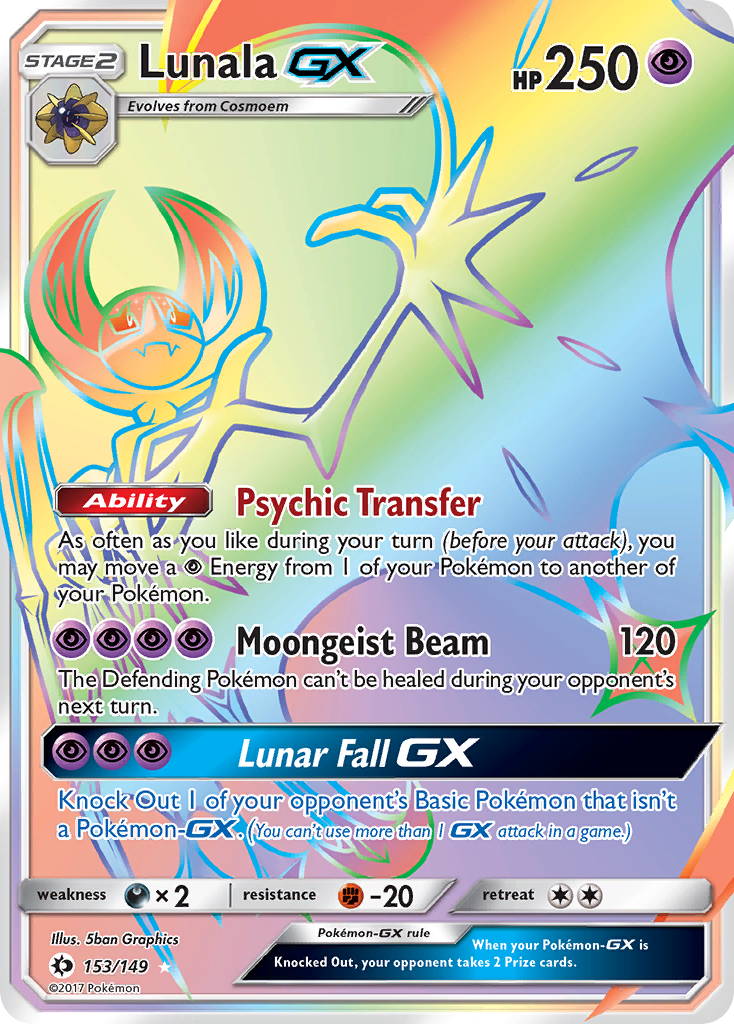 Lunala GX (153/149) [Sun & Moon: Base Set] - Pokémon - Card Brawlers | Quebec | Canada |
