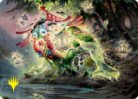 Go-Shintai of Life's Origin Art Card (Gold-Stamped Signature) [Kamigawa: Neon Dynasty Art Series] - Magic: The Gathering - Card Brawlers | Quebec | Canada |