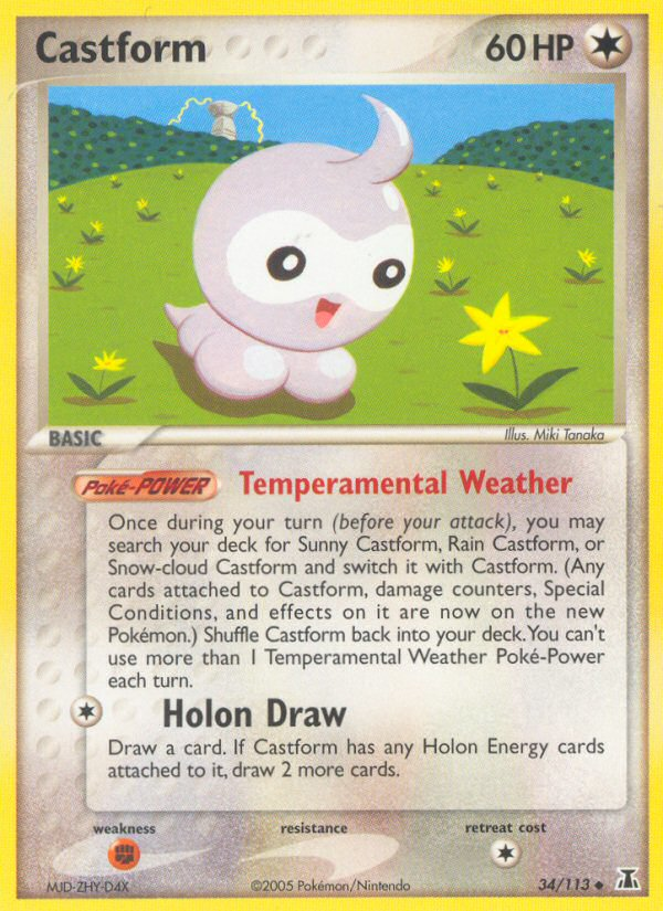 Castform (34/113) [EX: Delta Species] - Pokémon - Card Brawlers | Quebec | Canada |