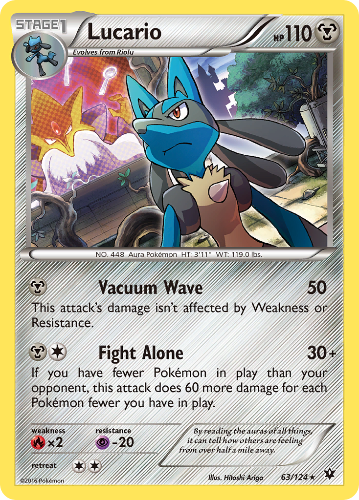 Lucario (63/124) (Cosmos Holo) [XY: Fates Collide] - Pokémon - Card Brawlers | Quebec | Canada |