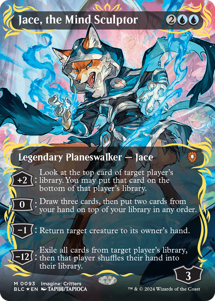Jace, the Mind Sculptor (Borderless) (Raised Foil) [Bloomburrow Commander] - Magic: The Gathering - Card Brawlers | Quebec | Canada |