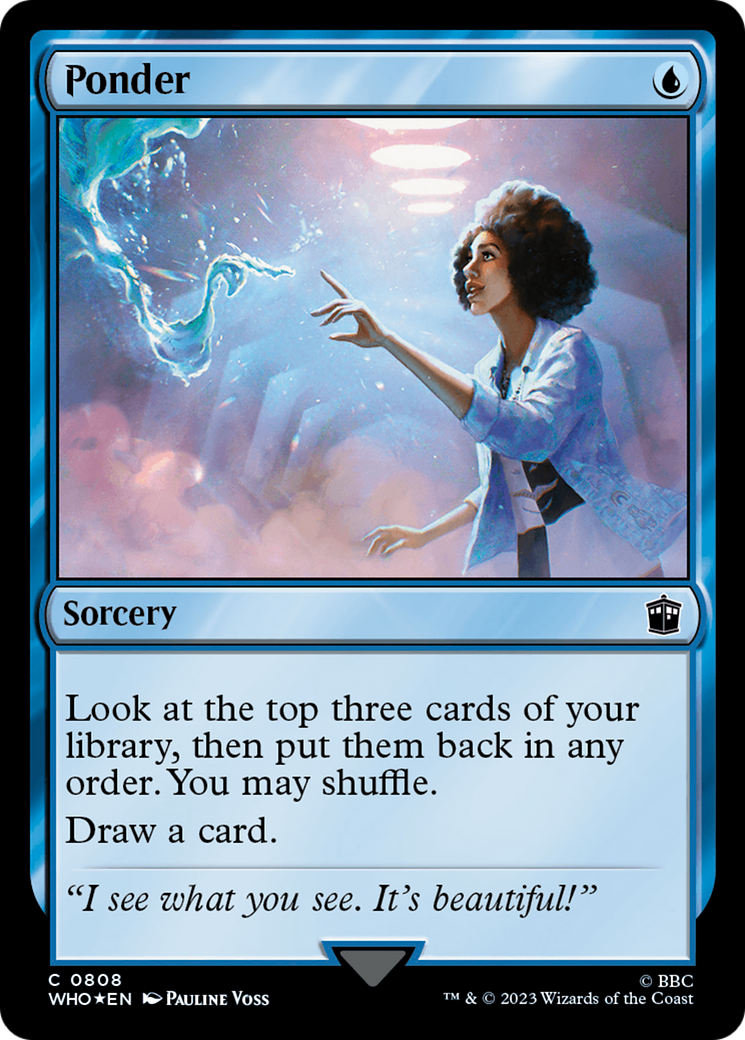 Ponder (Surge Foil) [Doctor Who] - Magic: The Gathering - Card Brawlers | Quebec | Canada |