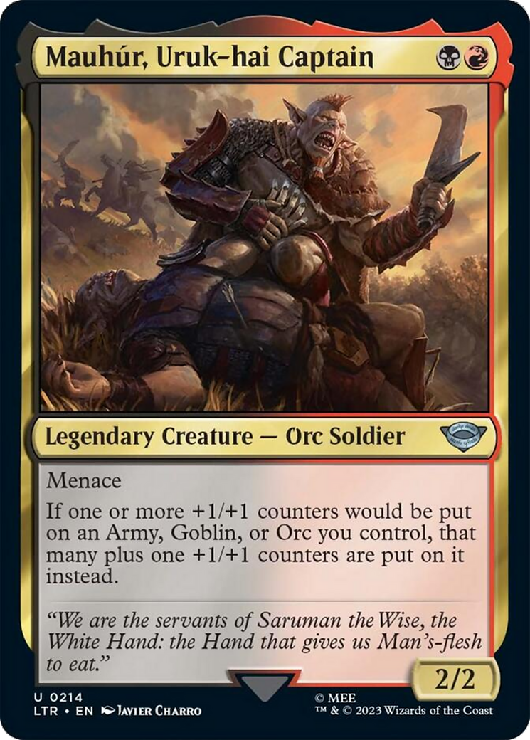 Mauhur, Uruk-hai Captain [The Lord of the Rings: Tales of Middle-Earth] - Magic: The Gathering - Card Brawlers | Quebec | Canada |