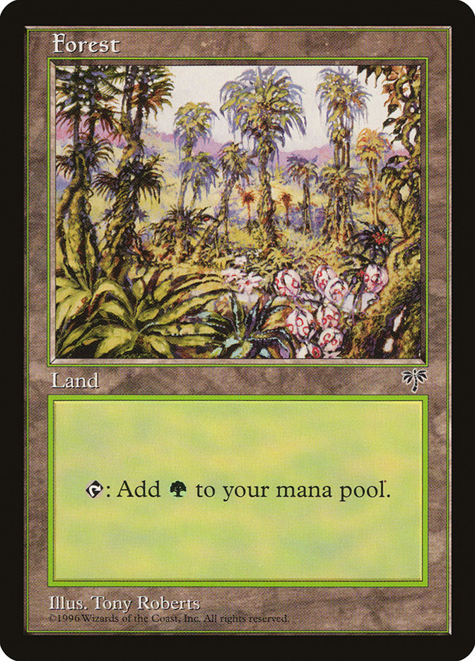 Forest (Flowers Not Opened Bottom Right) [Mirage] - Magic: The Gathering - Card Brawlers | Quebec | Canada |