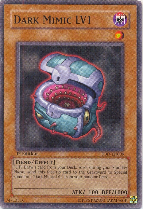 Dark Mimic LV1 [SOD-EN009] Common - Yu-Gi-Oh! - Card Brawlers | Quebec | Canada |