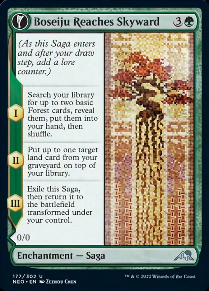 Boseiju Reaches Skyward // Branch of Boseiju [Kamigawa: Neon Dynasty] - Magic: The Gathering - Card Brawlers | Quebec | Canada |
