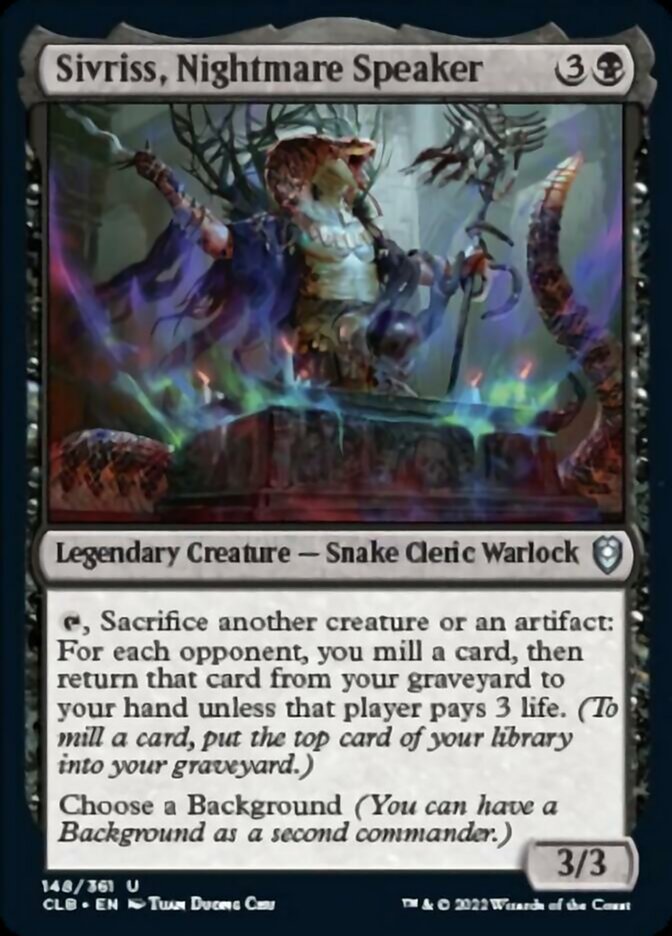 Sivriss, Nightmare Speaker [Commander Legends: Battle for Baldur's Gate] - Magic: The Gathering - Card Brawlers | Quebec | Canada |