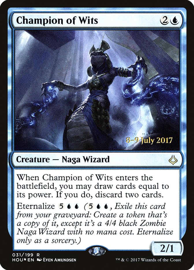 Champion of Wits [Hour of Devastation Prerelease Promos] - Magic: The Gathering - Card Brawlers | Quebec | Canada |