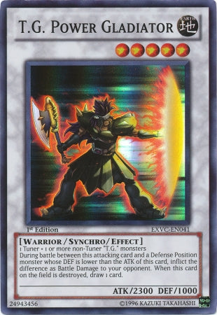 T.G. Power Gladiator [EXVC-EN041] Super Rare - Yu-Gi-Oh! - Card Brawlers | Quebec | Canada |