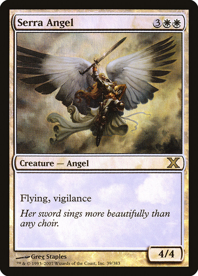 Serra Angel (Premium Foil) [Tenth Edition] - Magic: The Gathering - Card Brawlers | Quebec | Canada |