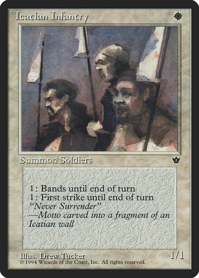 Icatian Infantry (Drew Tucker) [Fallen Empires] - Magic: The Gathering - Card Brawlers | Quebec | Canada |