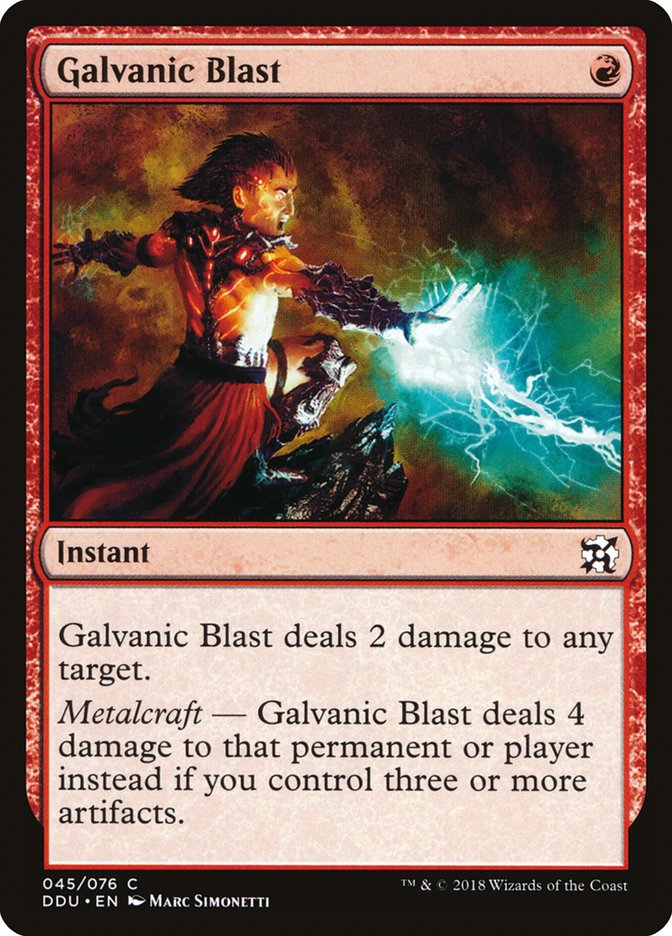 Galvanic Blast [Duel Decks: Elves vs. Inventors] - Magic: The Gathering - Card Brawlers | Quebec | Canada |
