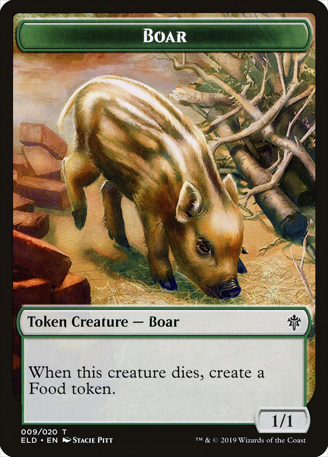 Boar Token [Throne of Eldraine Tokens] - Magic: The Gathering - Card Brawlers | Quebec | Canada |
