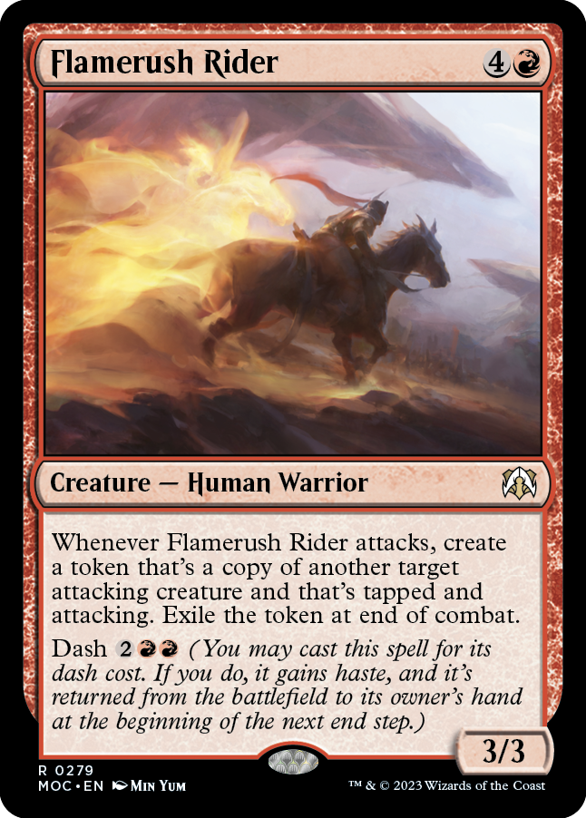 Flamerush Rider [March of the Machine Commander] - Magic: The Gathering - Card Brawlers | Quebec | Canada |